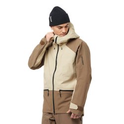 Куртка Salomon Absolute 3L Jkt M - білий/коричневий