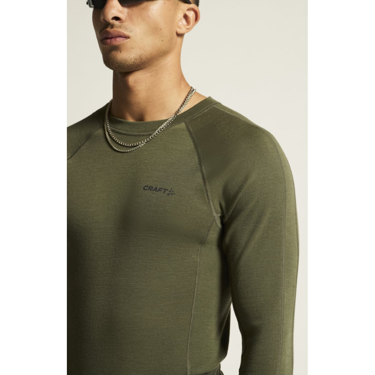 Футболка Craft Adv Wool Merino RN LS M - зелена