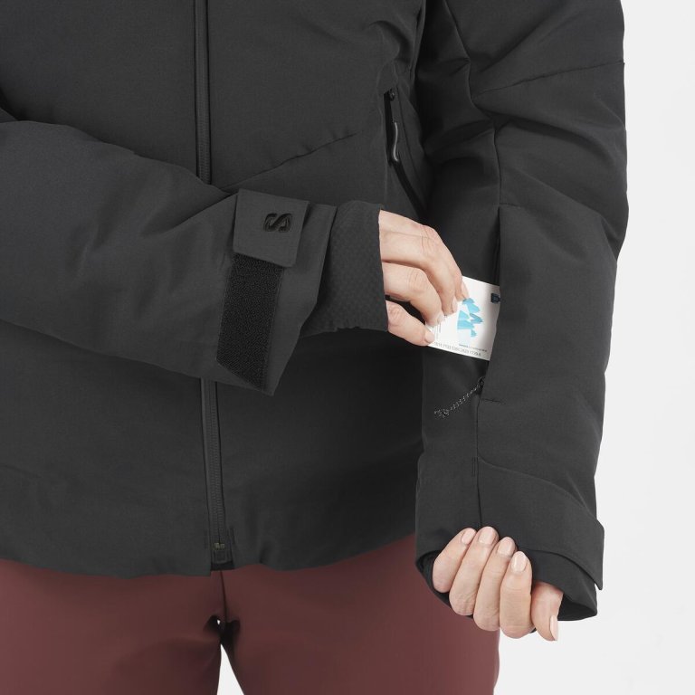 Куртка Salomon Alpenflow Down Jkt W - чорна