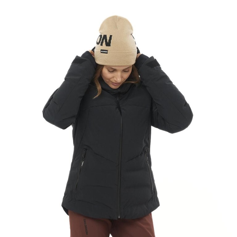 Куртка Salomon Alpenflow Down Jkt W - чорна