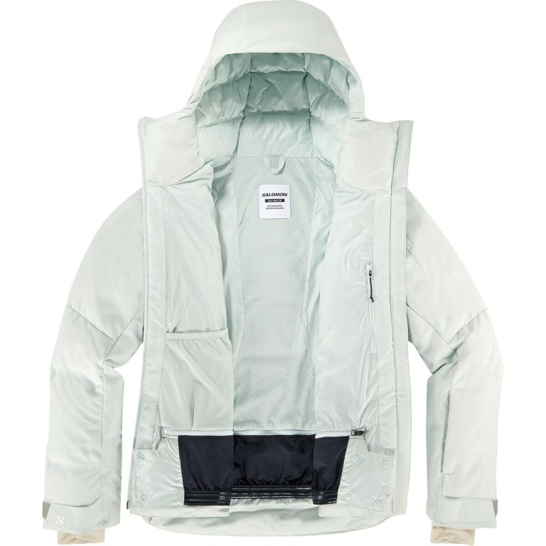 Куртка Salomon Alpenflow Down Jkt W - синя