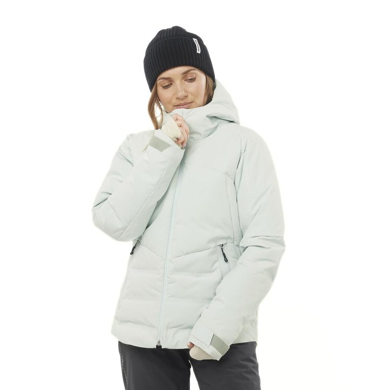 Куртка Salomon Alpenflow Down Jkt W - синя