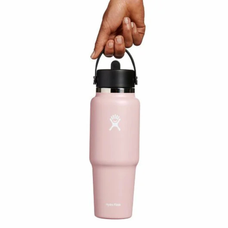 Термос Hydro Flask 32 унції (946 мл) Wide Flex Straw Travel Bottle - рожевий