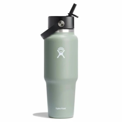 Термос Hydro Flask 32 унції (946 мл) Wide Flex Straw Travel Bottle - зелений