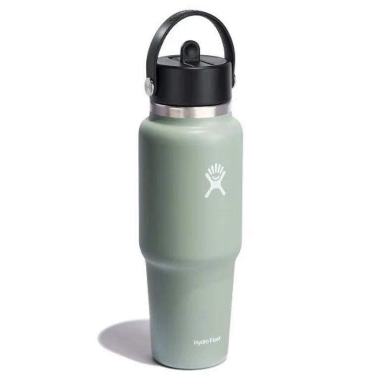Термос Hydro Flask 32 унції (946 мл) Wide Flex Straw Travel Bottle - зелений