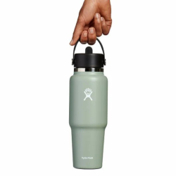 Термос Hydro Flask 32 унції (946 мл) Wide Flex Straw Travel Bottle - зелений