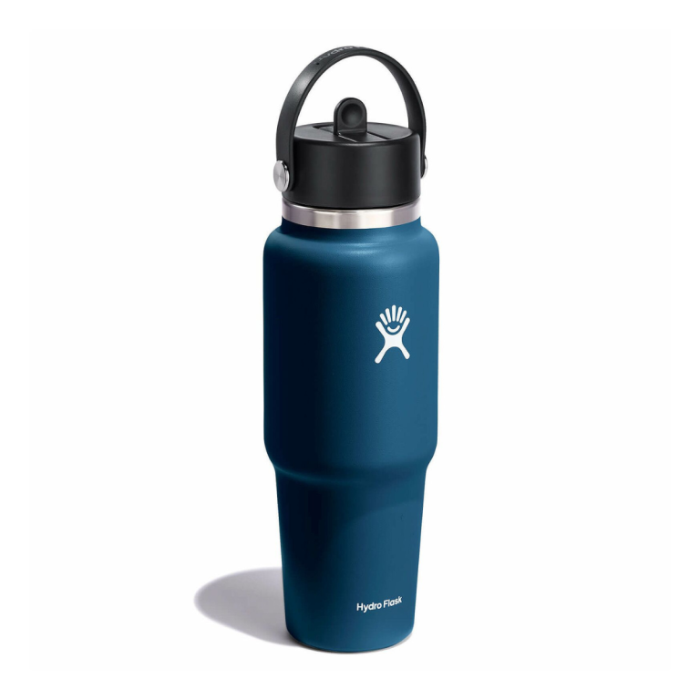 Термос Hydro Flask 32 унції (946 мл) Wide Flex Straw Travel Bottle - синій