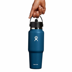 Термос Hydro Flask 32 унції (946 мл) Wide Flex Straw Travel Bottle - синій