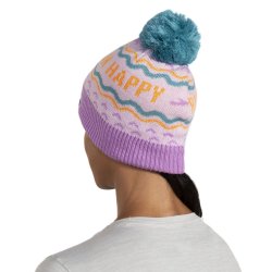 Шапка Brooks Heritage Pom Beanie - фіолетова
