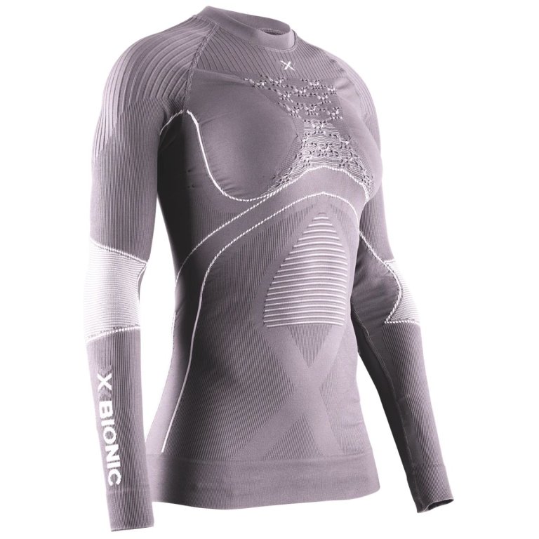 Футболка X-Bionic Energy Accumulator 4.0 Shirt LG SL W - фіолетовий/білий