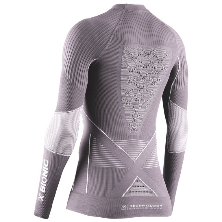 Футболка X-Bionic Energy Accumulator 4.0 Shirt LG SL W - фіолетовий/білий