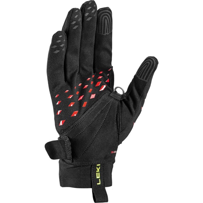 Рукавиці Leki Ultra Trail Storm Shark Gloves - чорно/червоно/жовті