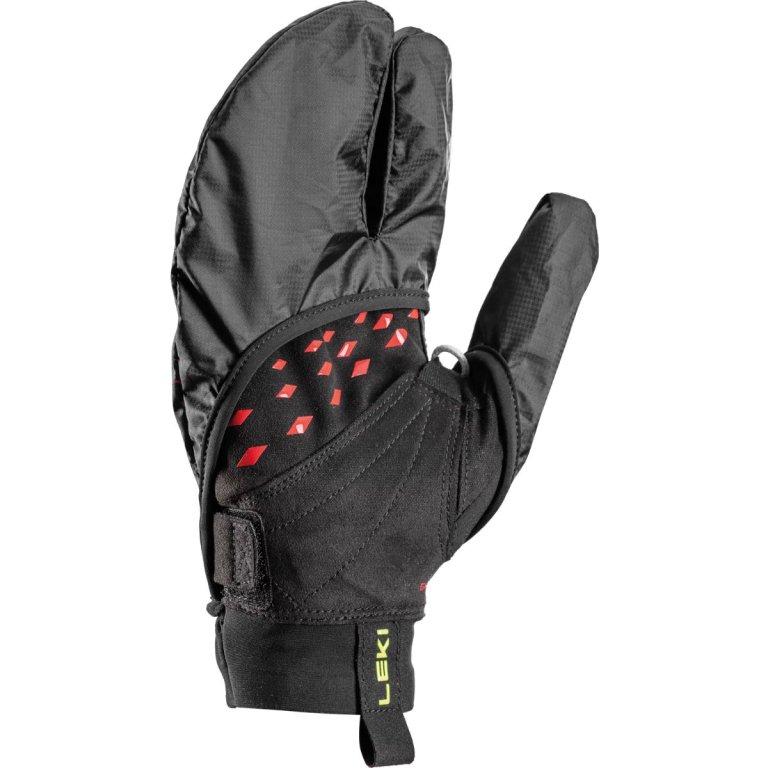 Рукавиці Leki Ultra Trail Storm Shark Gloves - чорно/червоно/жовті
