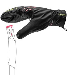Рукавиці Leki Ultra Trail Storm Shark Gloves - чорно/червоно/жовті
