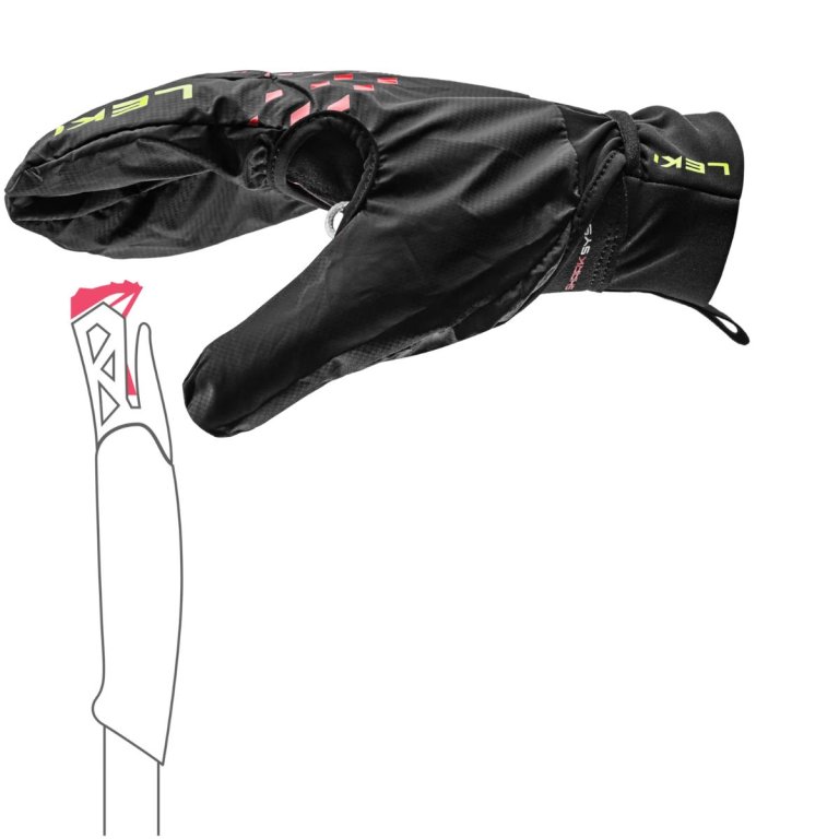 Рукавиці Leki Ultra Trail Storm Shark Gloves - чорно/червоно/жовті