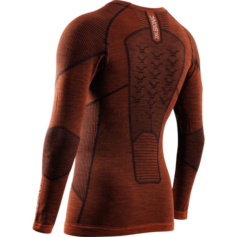 Футболка X-Bionic Symbio Merino Shirt LS M - помаранчева