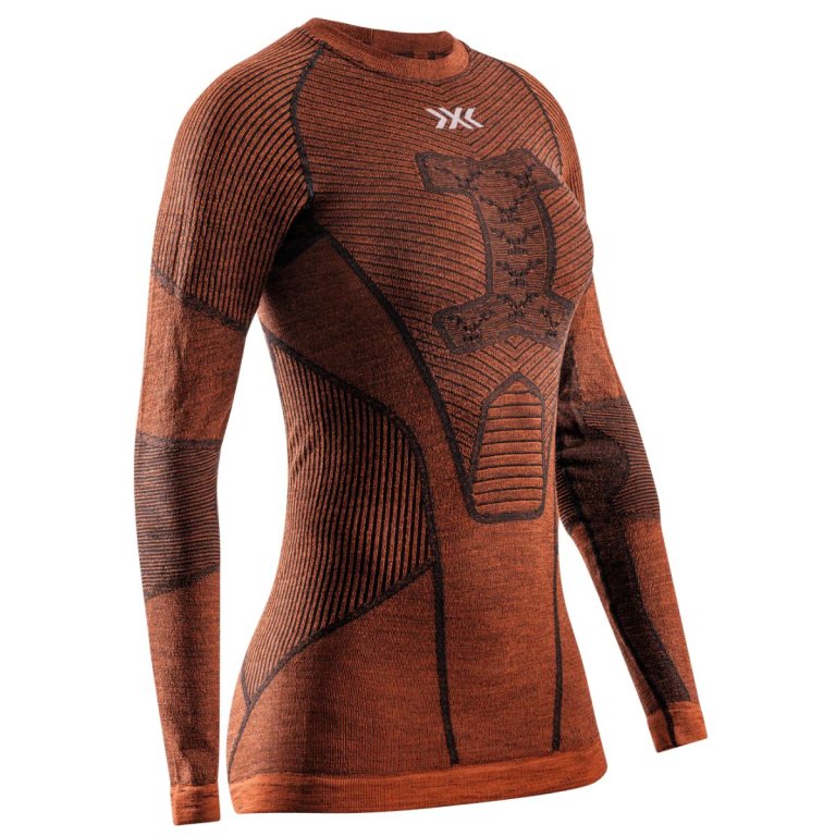 Футболка X-Bionic Symbio Merino Shirt LS W - помаранчева