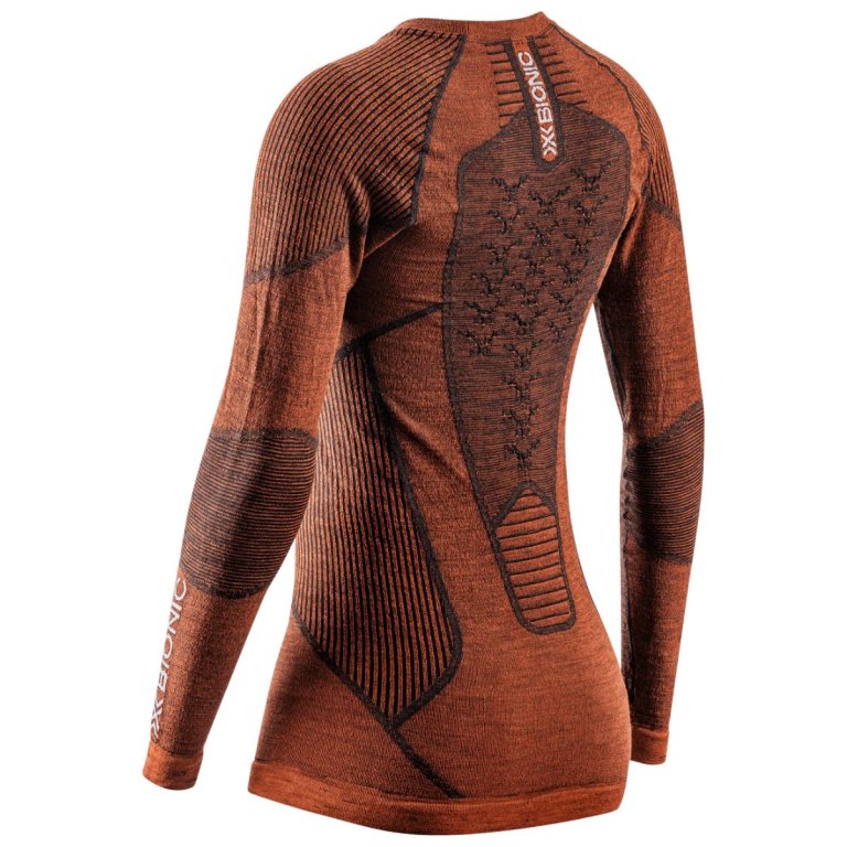 Футболка X-Bionic Symbio Merino Shirt LS W - помаранчева