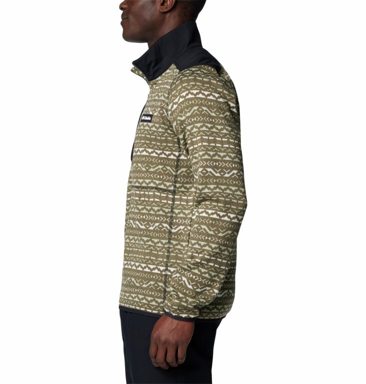 Кофта Columbia Sweater Weather™ Printed Half Zip II M - зелений/коричневий/білий