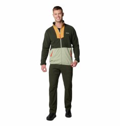 Кофта Columbia Sequoia Grove™ Full Zip Fleece M - зелений/сірий/помаранчевий