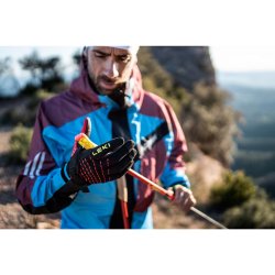 Рукавиці Leki Ultra Trail Breeze Shark Gloves - чорно/червоно/жовті