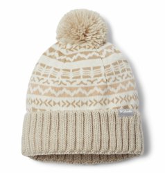 Шапка Columbia Weather™ Pom Beanie Uni - бежевий/білий