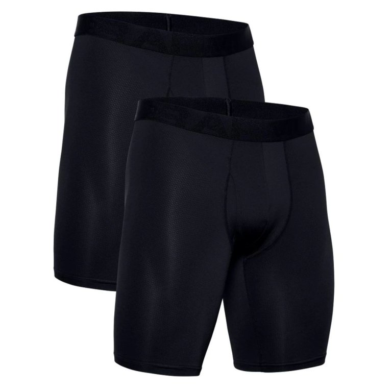 Boxerky Under Armour UA Tech 9in 2 Pack M - černá