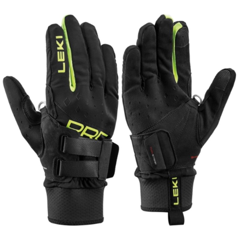 Рукавиці Leki PRC Shark Gloves - чорно/жовті