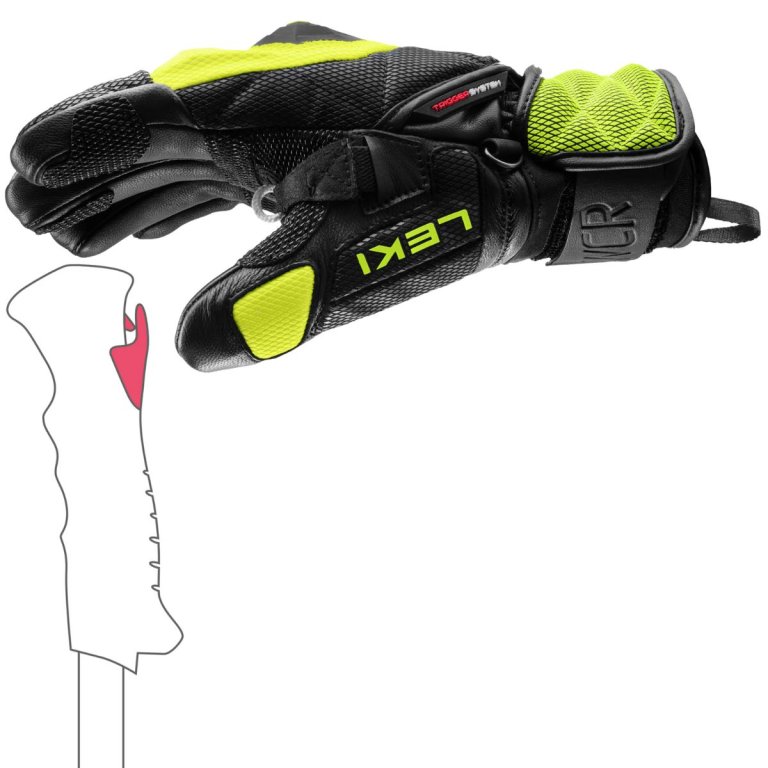 Рукавиці Leki WCR Venom 3D J - чорно/жовті