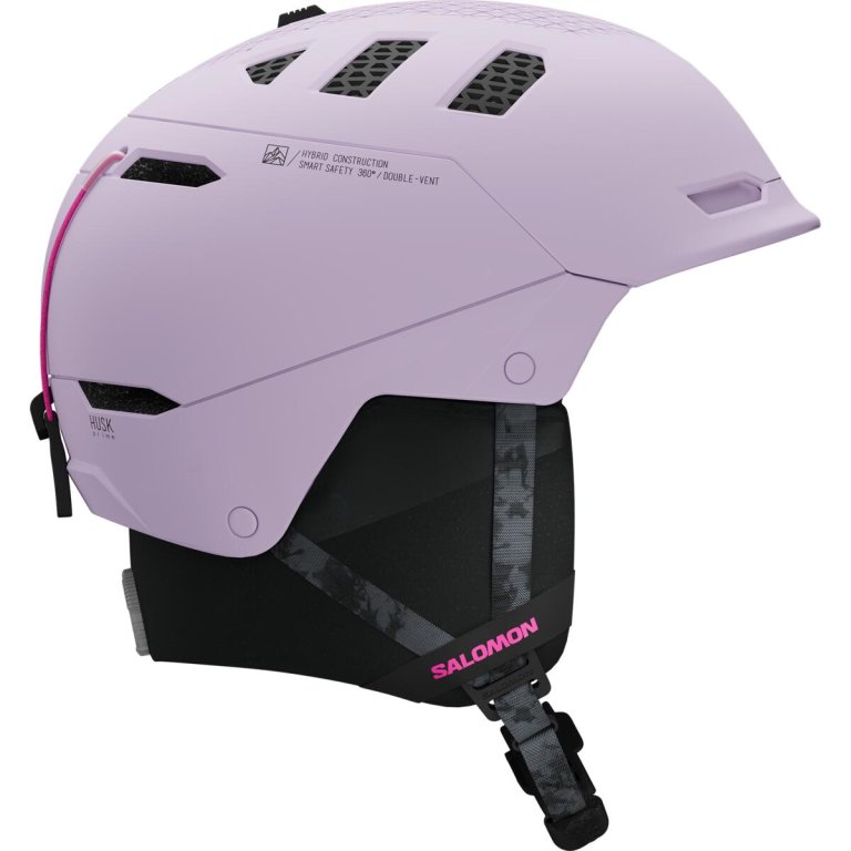 Лижний шолом Salomon Husk Prime Mips - фіолетовий