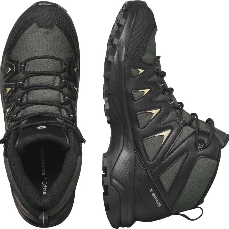 Взуття Salomon X Braze Mid GTX M - чорний/зелений