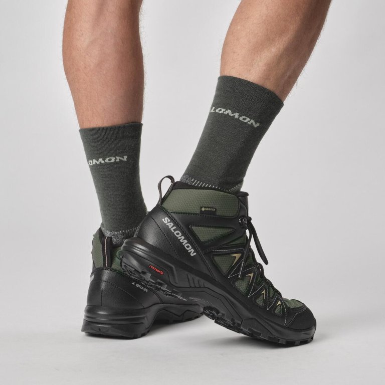 Взуття Salomon X Braze Mid GTX M - чорний/зелений
