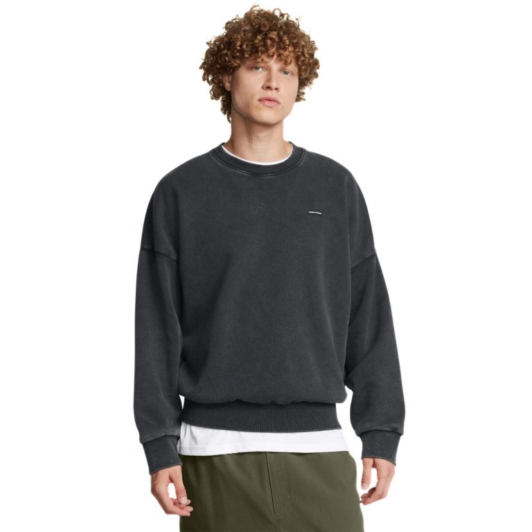 Кофта Under Armour Icon HWT Flc Wash OS Crew M - чорний