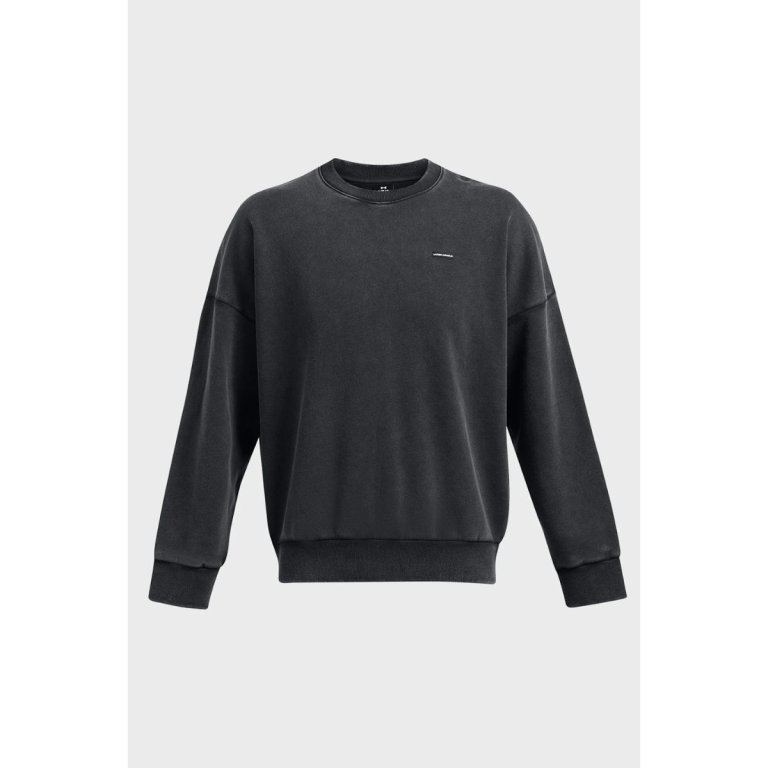 Кофта Under Armour Icon HWT Flc Wash OS Crew M - чорний