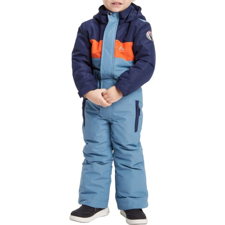 Kombinéza McKinley Corey II Snow J - modrá/oranžová
