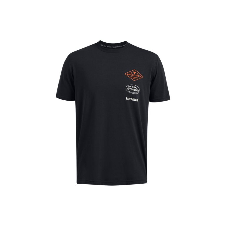 Футболка Under Armour Project Rock SS Tools M - чорна