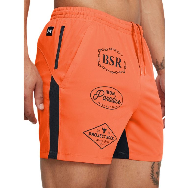 Шорти Under Armour Project Rock Ultimate 5" Training Short E M - помаранчевий