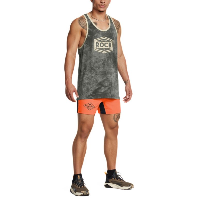 Шорти Under Armour Project Rock Ultimate 5" Training Short E M - помаранчевий