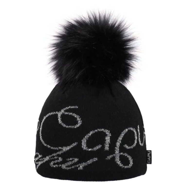 Čiapka CAPU 1709G W - čierna/strieborná