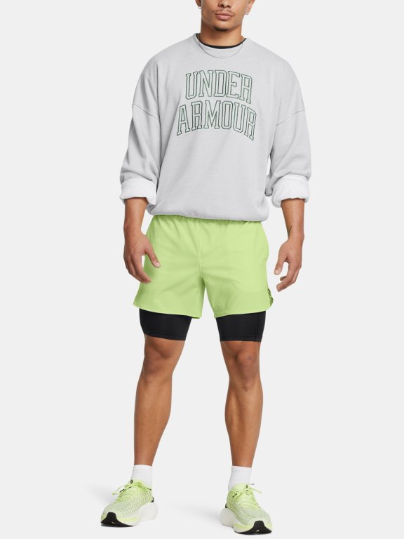 Mikina Under Armour Icon HWT Terry OS Crew M - šedá