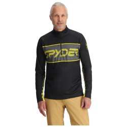 Mikina Spyder Paramount 1/2 Zip M - čierna/žltá