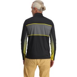 Mikina Spyder Paramount 1/2 Zip M - čierna/žltá