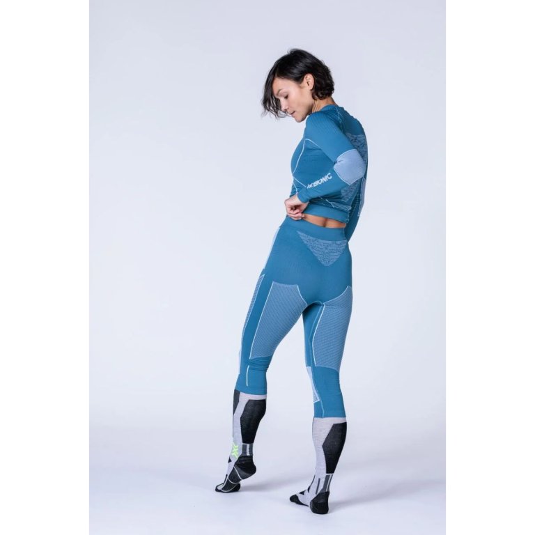Легінси X-Bionic Energy Accumulator 4.0 Pants 3/4 W - синій/білий
