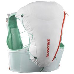 Жилет Salomon Adv Skin 12 з флягами - білий/зелений