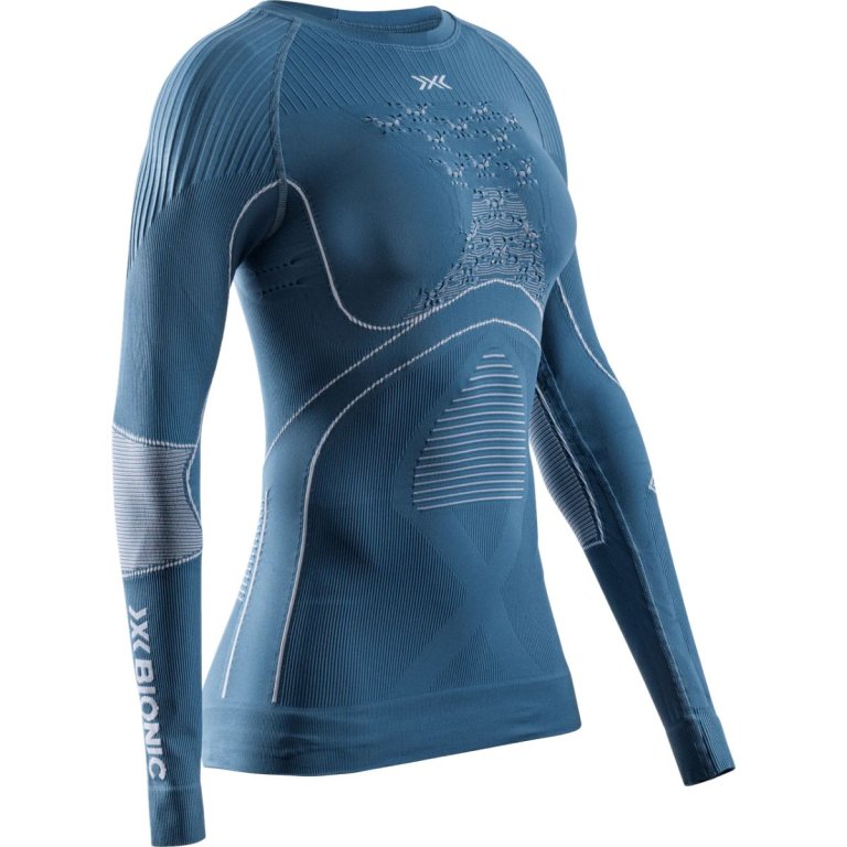 Футболка X-Bionic Energy Accumulator 4.0 Shirt Lg Sl W - синій