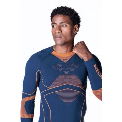 Футболка X-Bionic Energy Accumulator Light Shirt Ls M - синій/помаранчевий