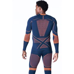 Футболка X-Bionic Energy Accumulator Light Shirt Ls M - синій/помаранчевий