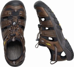 Obuv - sandály Keen Targhee III Sandal M - hnědá/černá
