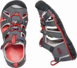 Взуття дитяче Keen Seacamp II CNX C - сіре/червоне