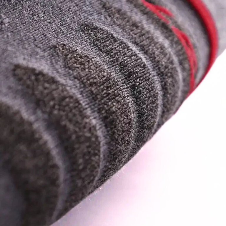 Ponožky Ski vyhřívané Lenz Heat Sock 5.1 Toe Cap Slim Fit - šedá/červená (bez baterie)